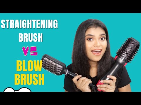 Philips Hair Straightening Brush vs Alan Truman Blow...