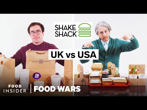 美國與英國Shake Shack的對比|食物戰爭 (US vs UK Shake Shack | Food Wars)