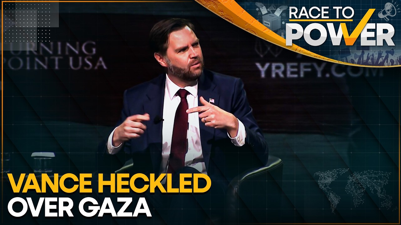 US Vice President JD Vance Heckled At Turning Point USA Event | Race To Power | WION