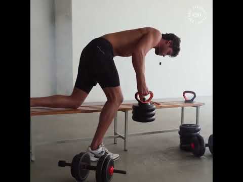 Kit de halteres 20Kg com suporte Kettlebell - Equipamento de musculação 6 em 1