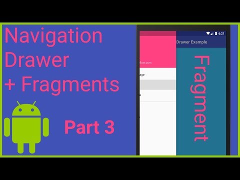 Navigation Drawer with Fragments Part 3 HANDLING MENU ITEM CLICKS Android Studio Tutorial