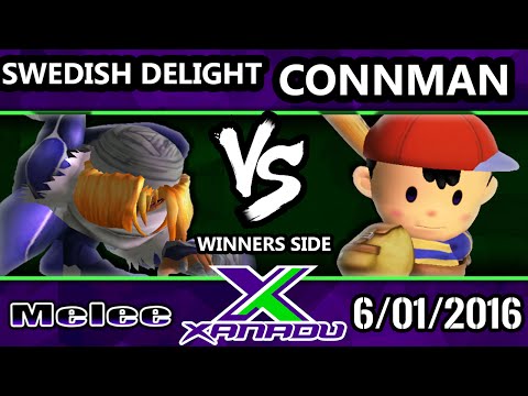 S@X 152 SSBM Tournament - Connman (Jigglypuff, Ness) Vs. Swedish Delight (Sheik)