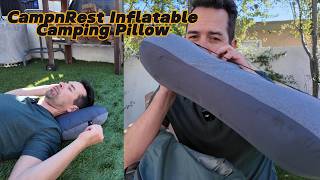 CampnRest Inflatable Camping Pillow Demo and Review