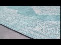 Tapis Carme Tissu - Aqua - 120 x 160 cm