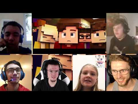 "The Foxy Song" Full Series | Minecraft FNAF Animation Music Video [REACTION MASH-UP]#1185