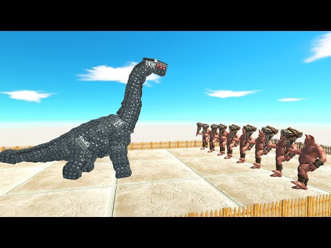8x OGRE LORDS VS MECHA UNITS ON THE HEAVEN WALL ⚒ | ANIMAL REVOLT BATTLE SIMULATOR