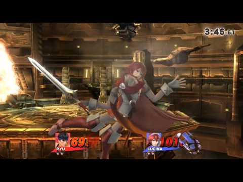 SSB4 Ryu (strydem) vs Lucina (waifu)