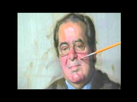 Nelson Shanks paints Antonin Scalia