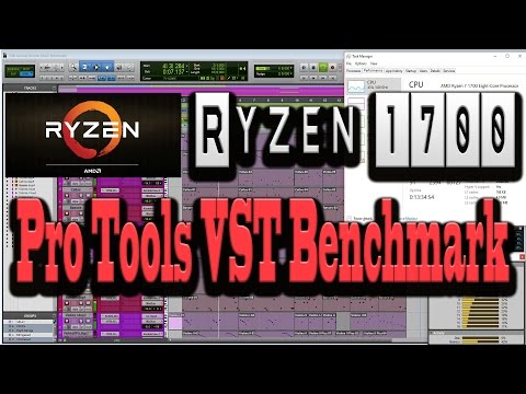 AMD Ryzen 1700 Pro Tools VST Benchmark