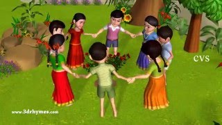 Ringa Ringa Roses | Ring Around the Rosie -3D Kid&#39;s Songs &amp; Nursery Rhymes for children