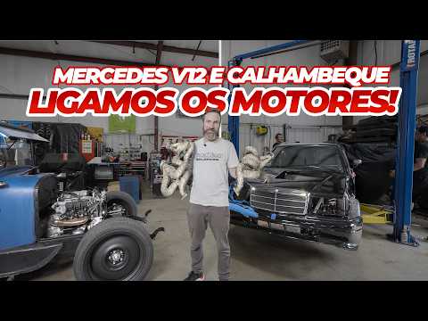Escapamento e primeira partida no V12! Será que dá tempo pro SEMA?
