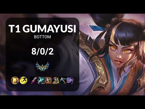 T1 Gumayusi Zeri vs Draven BOTTOM - KR CHALLENGER Patch 14.5