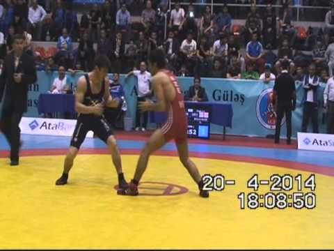 AWFCUP2014 / Elman Mukhtarov - Shmagi Bolkvadze (GEO) - GR junior 66 kg gold medal match