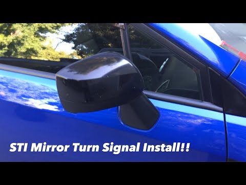 STI Mirror Turn Signal Install! | 2017 WRX | 2015 2016 2018 2019 2020 Subaru WRX STI