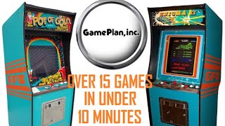 Over 15 Game Plan Inc. Arcade Games In Under 10 Minutes