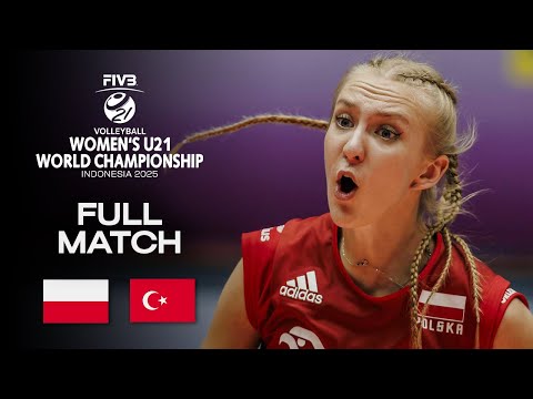 Poland vs. Türkiye - Classification 13-16 | Women's U21 World Champs 2025 - Full Match
