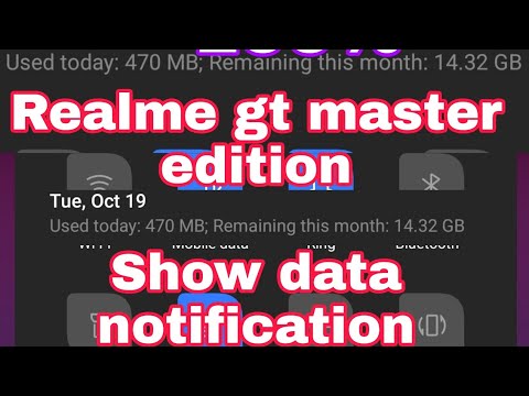 Show data notification | Realme gt master edition 5g | daily data notification show | problem solve