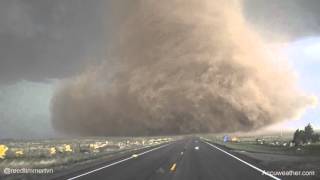 Extreme up-close video of tornado near Wray, CO!