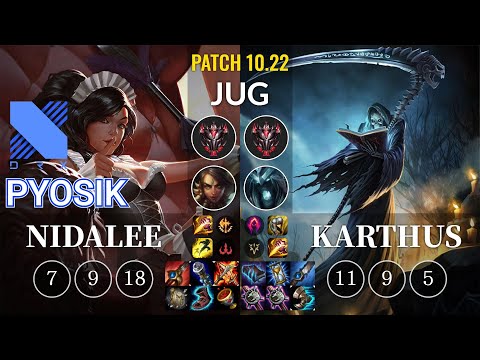 DRX Pyosik Nidalee vs Karthus Jungle - KR Patch 10.22