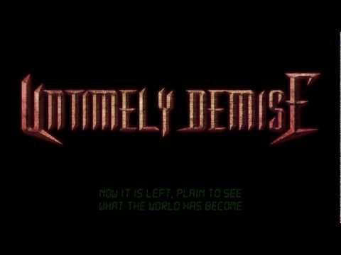 Untimely Demise 'Spiritual Embezzlement' (Lyric Video)