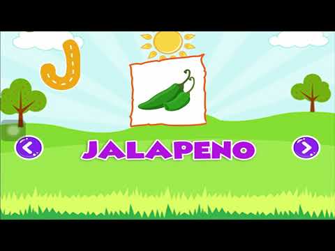 Learn Vegetable Names ABC Game