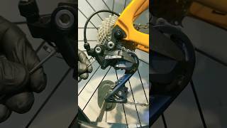 How to adjust the rear derailleur for your bike with the cassette &amp; chain #repair #expert #shorts