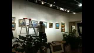 Hanging the gallery in 1 min.(Soundtarck by Todd Rundgren)
