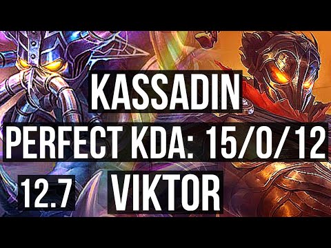 KASSADIN vs VIKTOR (MID) | 15/0/12, Legendary, 1000+ games | BR Master | 12.7