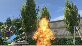 LEGO Marvel Super Heroes - Human Torch Free Roam Gameplay