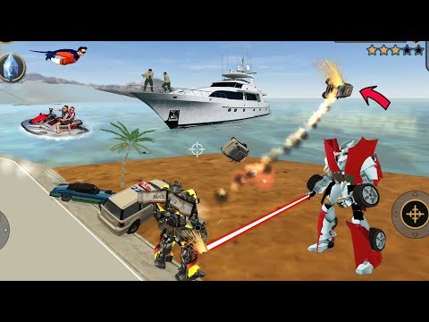 Vegas Crime Simulator - (Transformer Fight Car Robot) Superhero Helped Transformer - Gameplay HD