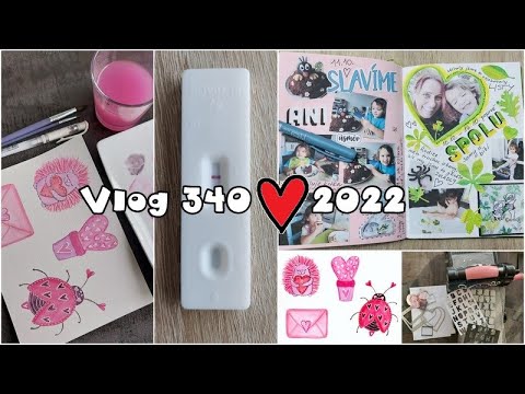 Vlog 340/22 - test, deník a růžové malování