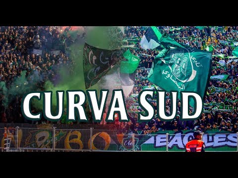 CURVA SUD MAGANA -  Ambiance du match -RAJA VS WYDAD ( Derby 124 )