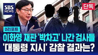 [단독] 대통령 '엄정 감찰' 지시 수원지검 검사 퇴정, 대검 감찰위서 부결 / SBS / #D리포트