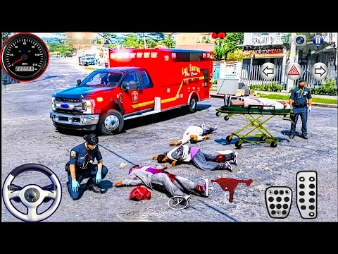 Ambulance Rescue City Driving 3D - 911 Rescue Emergency Van Simulator - Android Gameplay