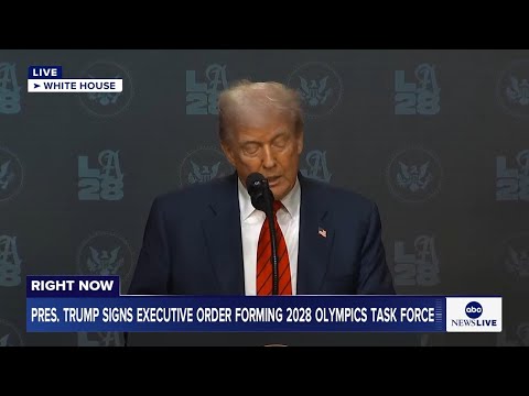 COMING UP: Pres. Trump signs executive order forming 2028 Olympics task force