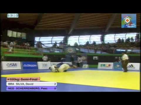 David Moura [BRA] vs. Pascal Scherrenberg [NED] - 2012 World Cup Rome [+100kg] Men Semifinal