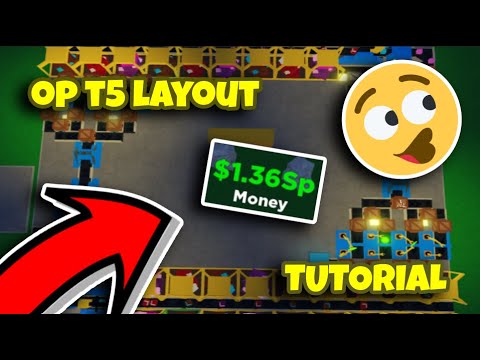 OVERPOWERED TIER 5 LAYOUT TUTORIAL! Factory Simulator Roblox
