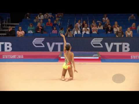 ZENG Laura (USA) – 2015 Rhythmic Worlds, Stuttgart (GER), Qualifications Ball