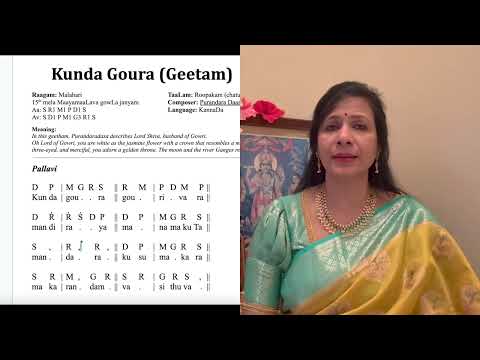 Kunda Goura - Geetham in 3 speeds in Rupaka Talam, Malahari ragam