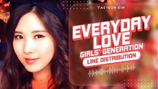 Everyday Love - Girls’ Generation (少女時代) | Line Distribution