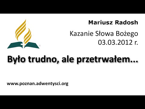 Było trudno, ale przetrwałem... - Mariusz Radosh - 2012 03 03