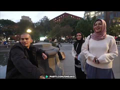 2 respectful Muslim Women approach SNEAKO in NYC