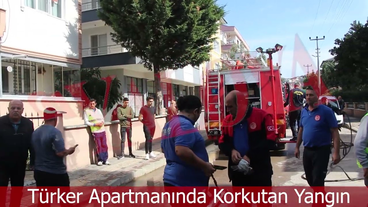 Türker Apartmanı’nda Korkutan Yangın