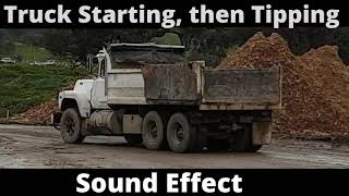 Download lagu Dump Truck Engine Starting Sound Effect, Air Brakes sound, Tip load idle Engine and drive off sounds mp3