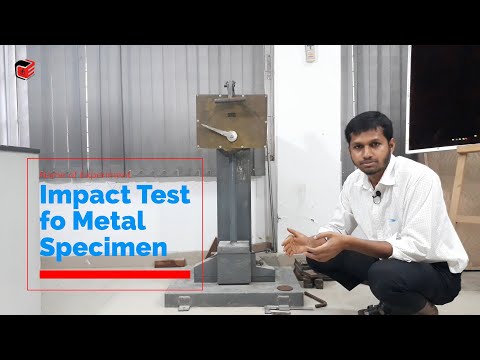 Impact test of Metal Specimen || Strength of Materials Lab || Power Lab
