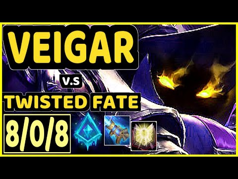 KAMI (VEIGAR) vs TWISTED FATE - 8/0/8 KDA MID CHALLENGER GAMEPLAY - BR