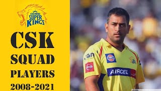 CSK SQUAD (2008-2021)