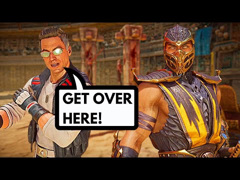 Johnny Cage Mocking Scorpion