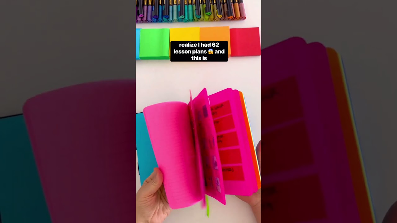 Color Code Lesson Plans Tutorial l Astrobrights Journals l Teacher Lesson Planning l ArtsyBlevs