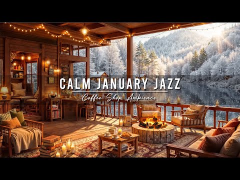 Good Mood with Calm January Winter Jazz ⛄ Cozy Coffee Porch Ambience & Soft Jazz Background Music